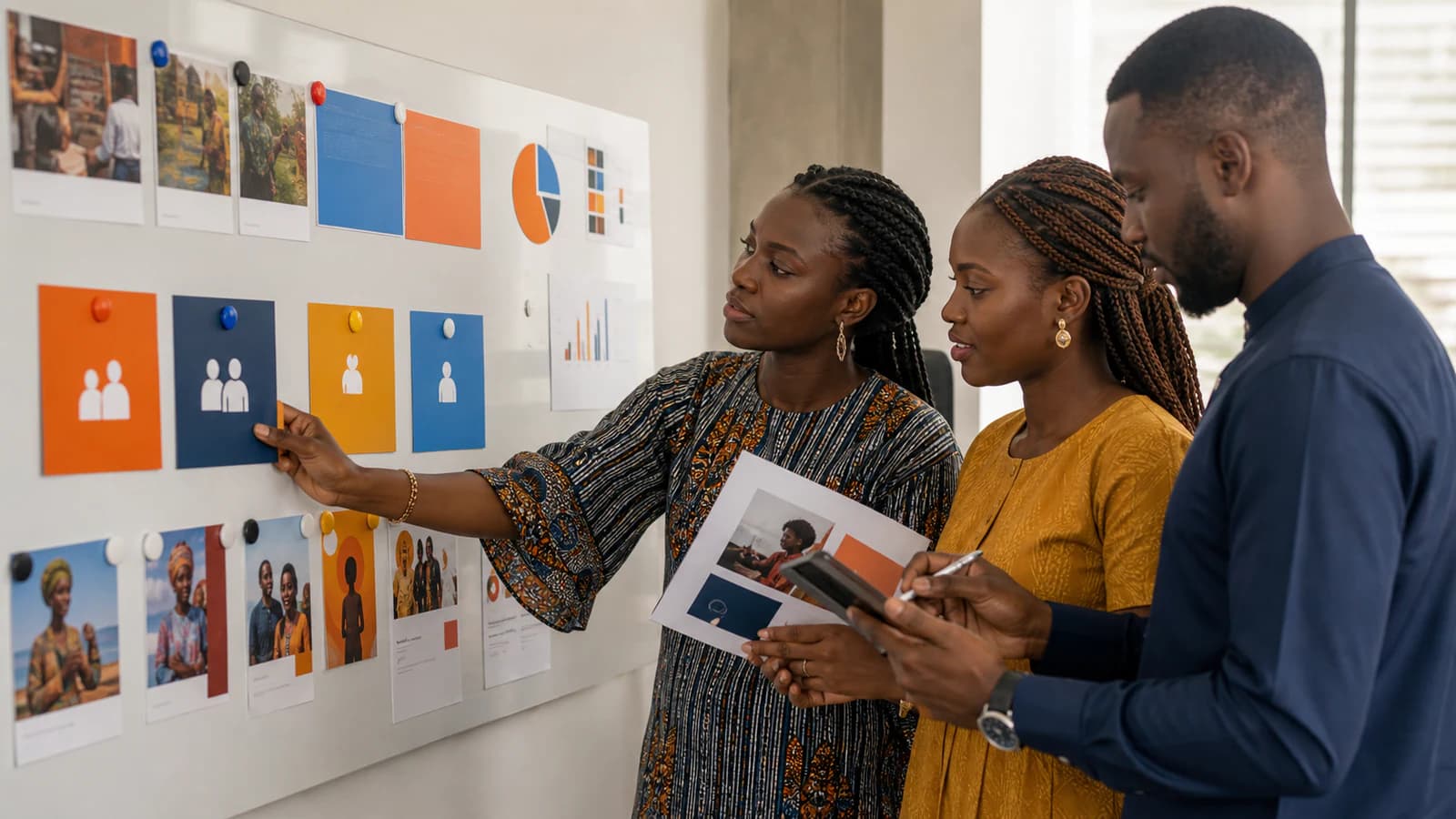 Apprenants définissant une stratégie de campagne marketing digital