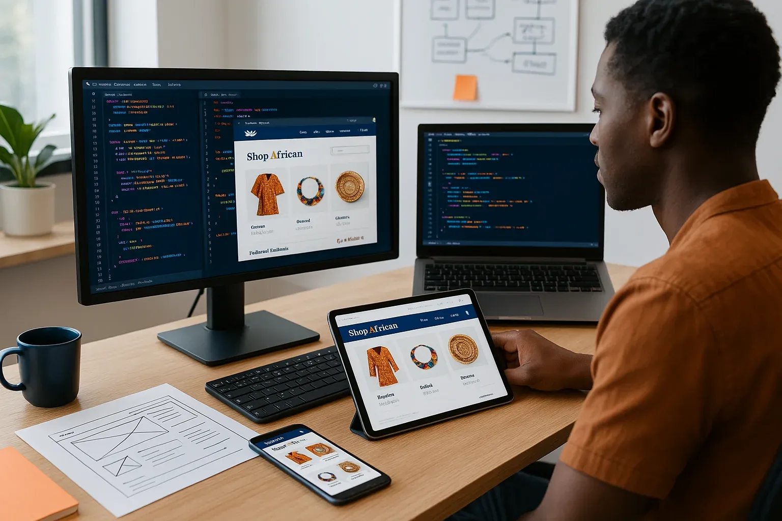Développement web chez Africodlab